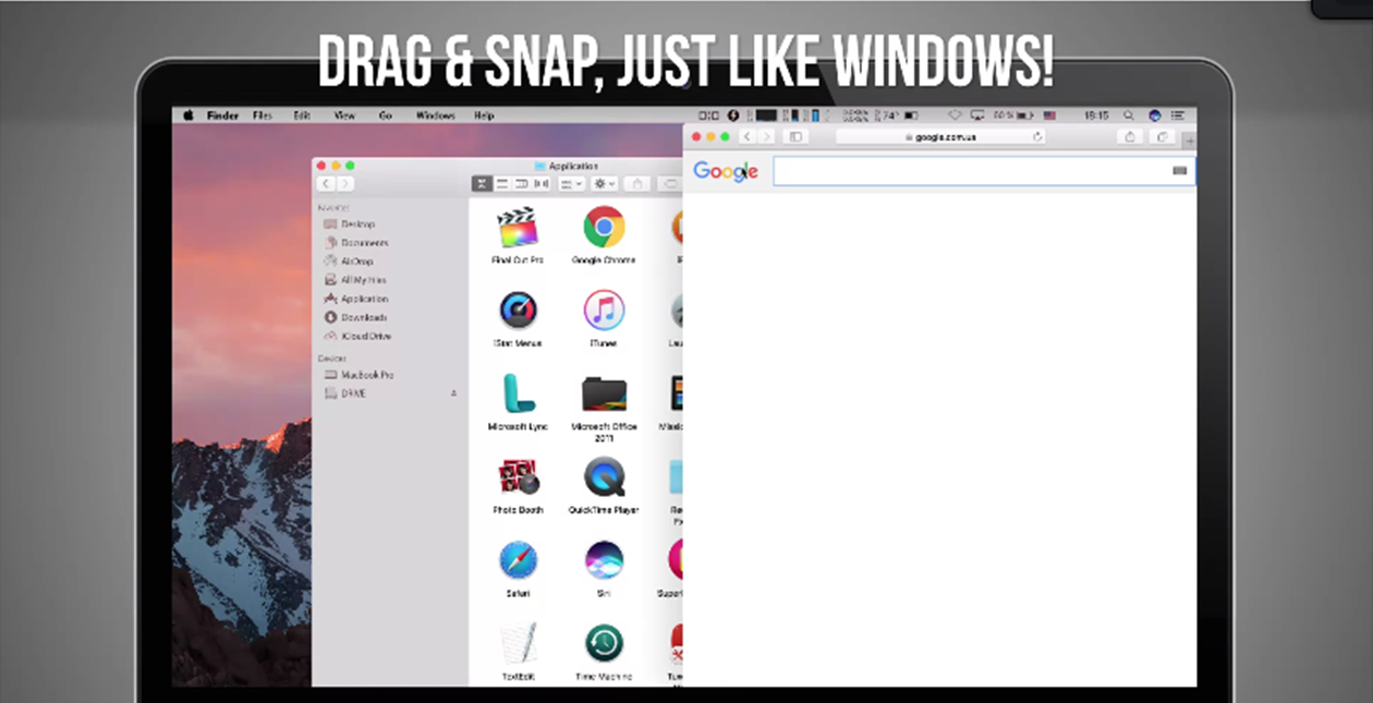 software for mac to snap windows